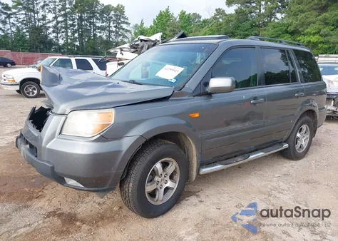 2007 Honda Pilot Ex-L из США, поврежденный, VIN 5FNYF18687B002834